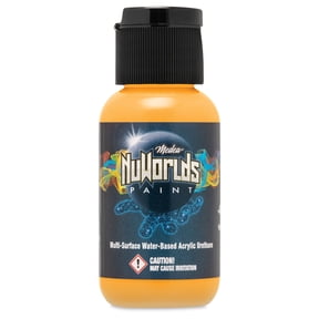 Iwata Medea NuWorlds Airbrush Paints - Opaque Chrome Yellow, 1 oz
