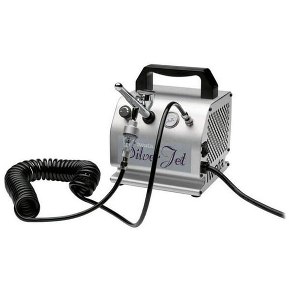Iwata-Medea Studio Series Silver Jet Single Piston Air Compressor