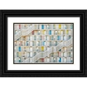 Iwata, Satoshi 14x11 Black Ornate Wood Framed with Double Matting Museum Art Print Titled - Colorful Apartment