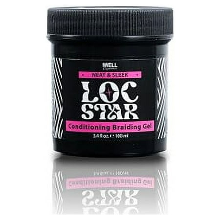IWELL Signature Loc Star Conditioning Braiding Gel | Lightweight Texture | Neat & Sleek Styling for Braids, Locs & Twists | 3.4 fl oz