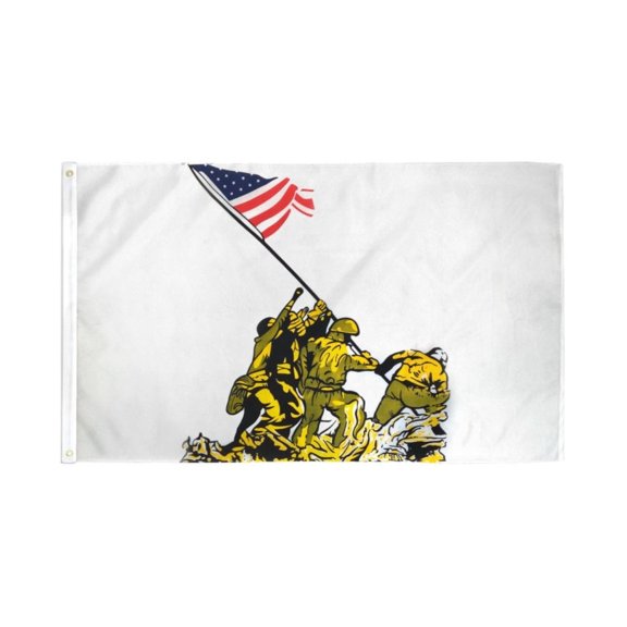 Iwo Jima Flag 3x5ft Poly