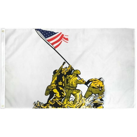 Iwo Jima Flag 3x5ft United States Military WWII Flag 100D FABRIC