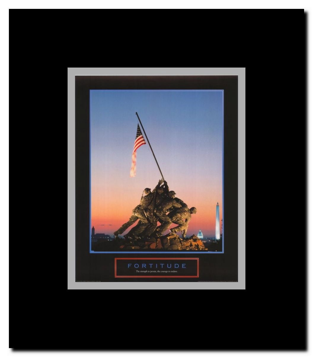 Iwo Jima-Flag Raising Framed Movie Poster