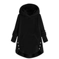 thumbnail image 1 of Ixbnca Children's Fleece Hoodies Loungewear Sherpa Pocket Long Tops Warm Long Sleeve Pullover Winter Hoodies, 1 of 6