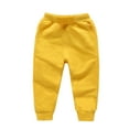 thumbnail image 1 of Ixbnca Cotton Sweatpants for Kids Casual Elastic High Waist Jogger Pants Comfy Plain Pockets Workout Trousers, 1 of 2