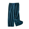 thumbnail image 1 of Ixbnca Girls Striped Pants Loose Wide Leg Elastic High Waist Pants Trendy Drawstring Comfortable Long Trousers, 1 of 5