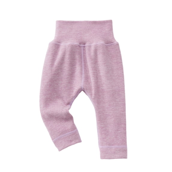 Ixbnca Infant Cotton Pants Breathable High Rise Thermal Baby Bottoms Comfy Slim Toddler Solid Color Newborn Pants