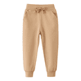 thumbnail image 1 of Ixbnca Kid's Jogger Sweatpants Casual Drawstring Solid Color Pants with Pockets Comfy High Rise Jogging Trousers, 1 of 6