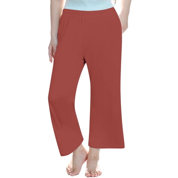 Ixbnca Long Pants for Girls Loose Elastic High Waist Yoga Pants Straigh Leg Solid Color Workout Gym Trousers