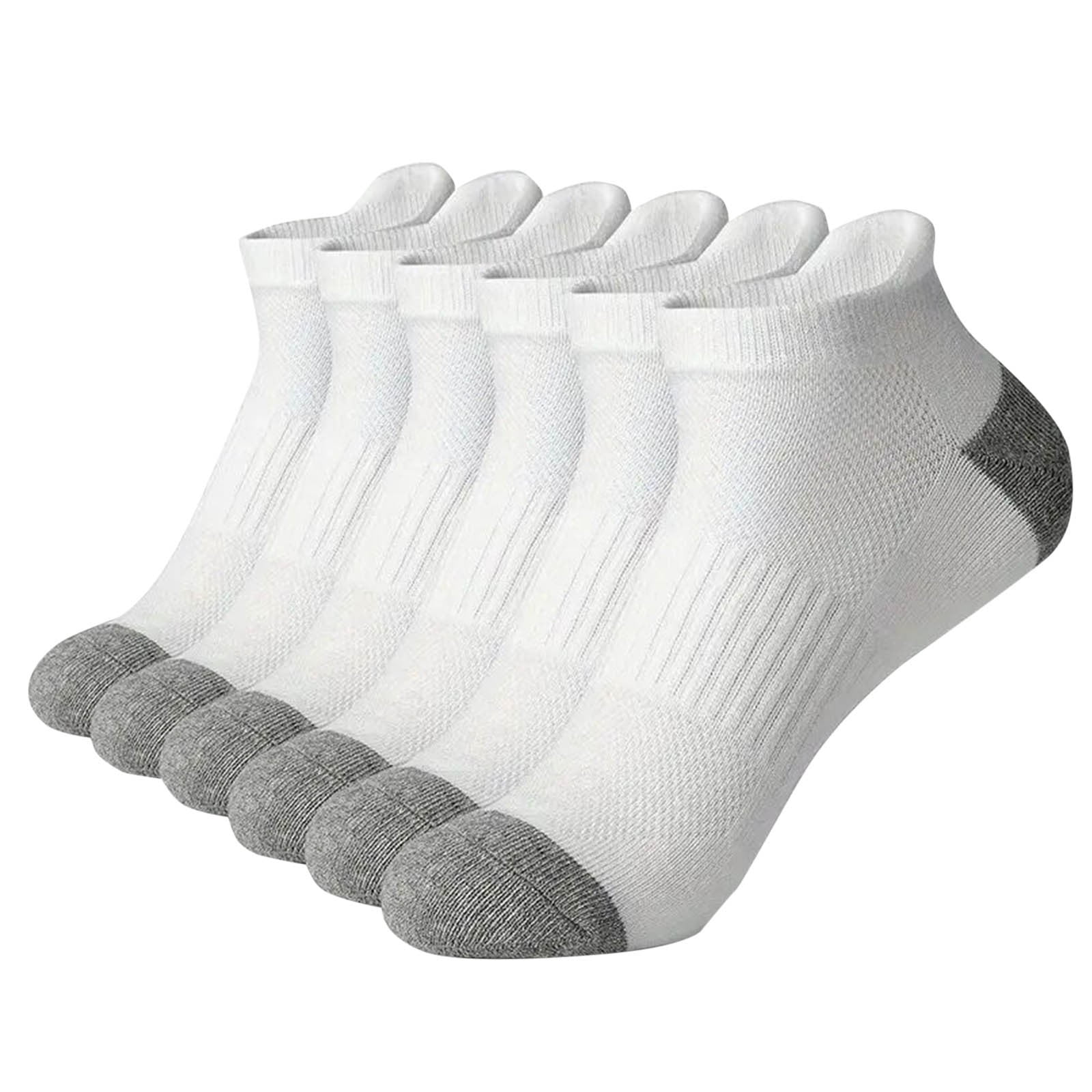 Ixbnca Mens Ankle Socks Athletic Breathable Low Cotton Crew Sock Sport