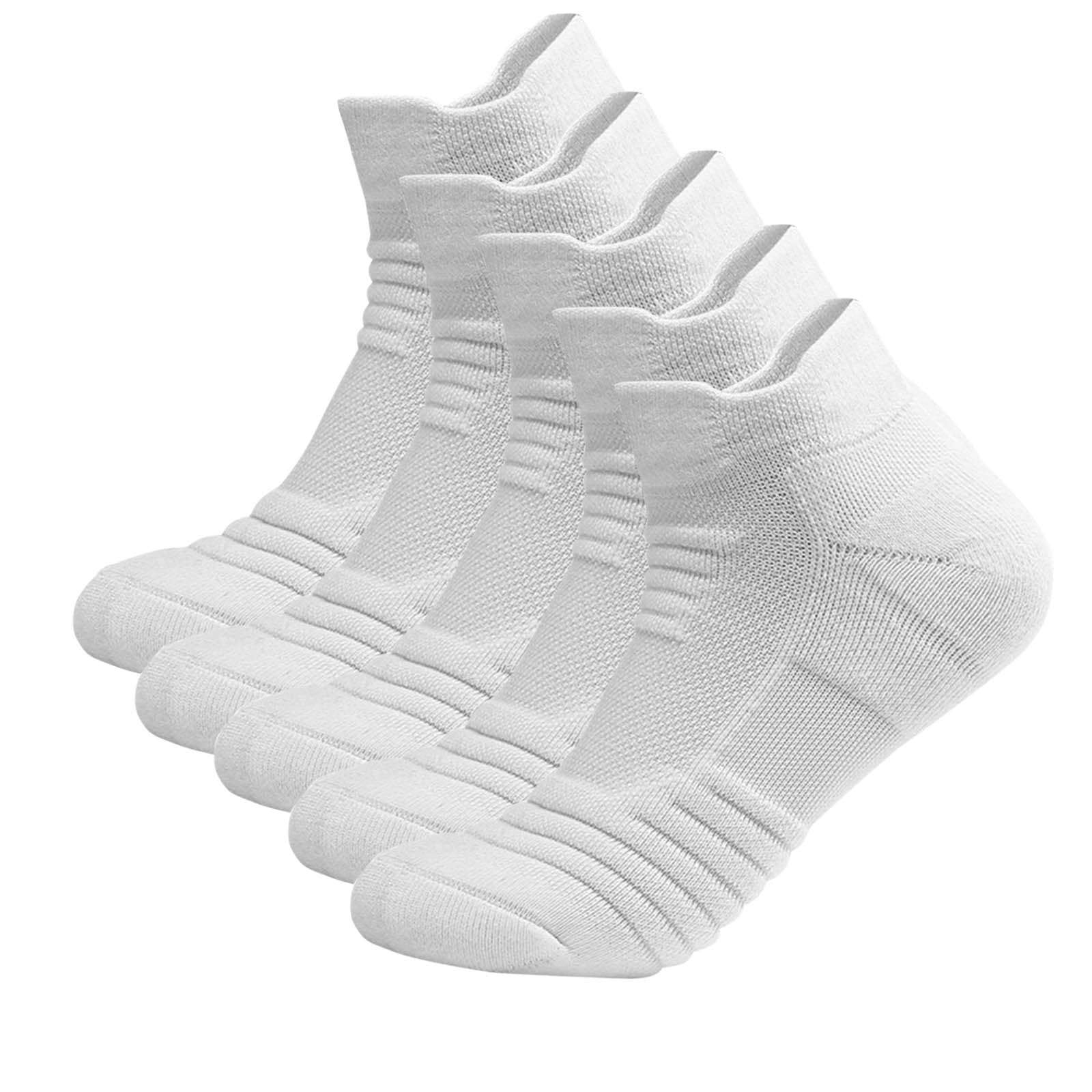 Ixbnca Mens Ankle Socks Athletic Breathable Low Cotton Crew Sock Sport