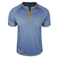 thumbnail image 1 of Ixbnca Summer Tshirts for Men Short Sleeve Casual Lightweight Shirts with Pocket Mens Button Tee Tops, 1 of 6