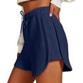 thumbnail image 1 of Ixbnca Women Workout Shorts Breathable Wide Leg Drawstring with Pockets Comfy Elastic Waist Golf Gym Shorts, 1 of 7