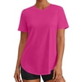thumbnail image 1 of Ixbnca Women's Workout Tops Short Sleeve Athletic T Shirts Lightweight Quick Dry Running Crew Neck Tee, 1 of 7