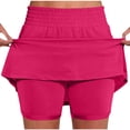thumbnail image 1 of Ixbnca Womens Athletic Skorts High Elastic Waisted Sports Shorts Activewear Workout Skirts Built-In Shorts, 1 of 6
