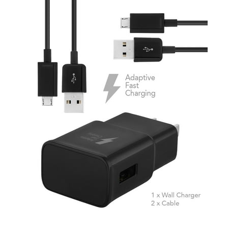 Ixir HTC One M9+ Supreme Camera Charger MicroUSB 2.0 Cable Kit by Ixir(Car Charger + Cable) True Digital Adaptive Fast Charging uses dual voltages for up to 50% faster charging
