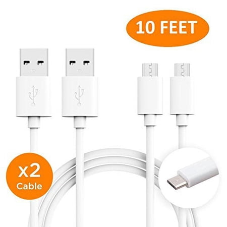 Ixir LG Optimus F3Q Charger (10 FEET) Micro USB 2.0 Cable Kit by TruWire - {Wall Charger + Car Charger + 2 Cable} True Digital Adaptive Fast Charging uses dual voltages for up to 50% faster charging!
