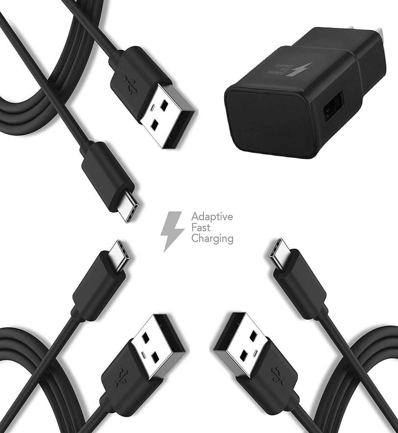 rol niezen audit Ixir Sony Xperia X Compact Charger Fast Type-C USB 2.0 Cable Kit by TruWire  - (1 Wall Charger + 3 Type-C Cable) True Digital Adaptive Fast Charging  uses dual voltages for up