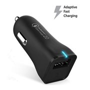 Ixir ZTE Blade V7 Charger Micro USB 2.0 Cable Kit by TruWire - {Wall Charger + Car Charger + 2 Cable} True Digital Adaptive Fast Charging uses dual voltages for up to 50% faster charging!