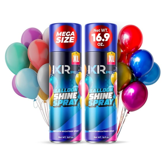 Ixirpro Balloon Shine Spray (2 x 13 fl.oz./385ml) No Need Towel or Gloves Balloon Shine, Clear