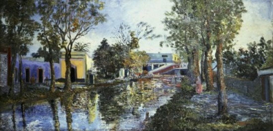 Ixtacalco Joaquin Clausell (1866-1935 Mexican) Canvas Art - Joaquin Clausell (24 x 36)