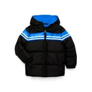 Ixtreme Boys Chest Striped Hooded Puffer Jacket , Sizes 4-18