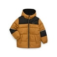 thumbnail image 1 of Ixtreme Boys Colorblock Hooded Puffer Jacket , Sizes 4-18, 1 of 3