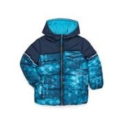 IXTREME lxtreme Boys Digi Print Hooded Puffer Jacket, Sizes 4-18