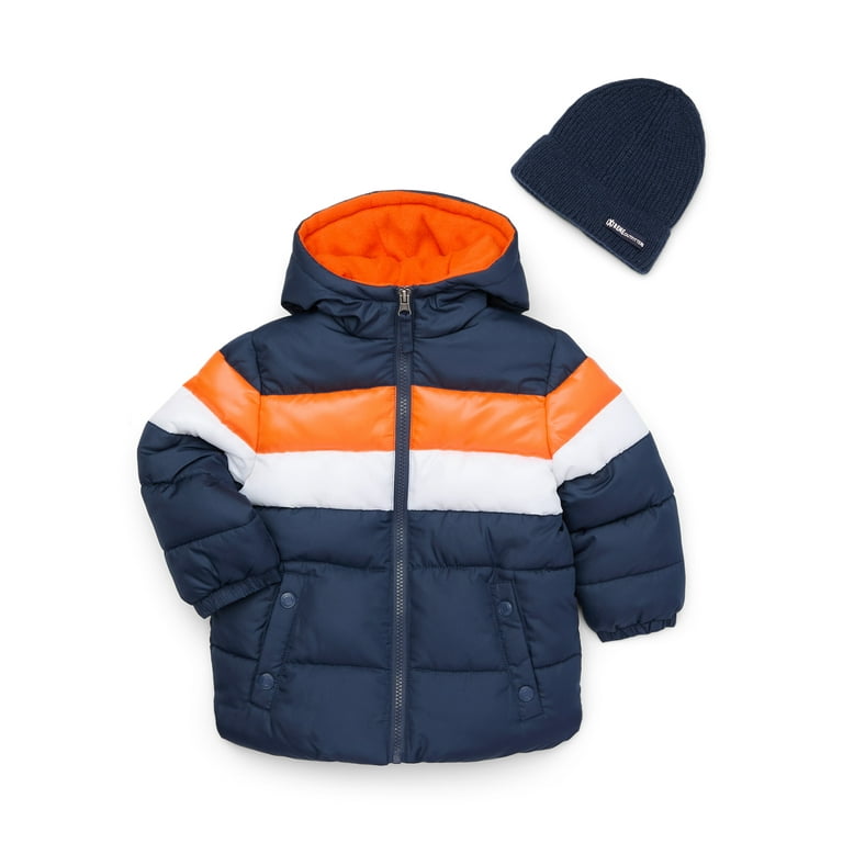 lxtreme Toddler Hooded Puffer Jacket and Beanie Set Sizes 2T 4T Walmart
