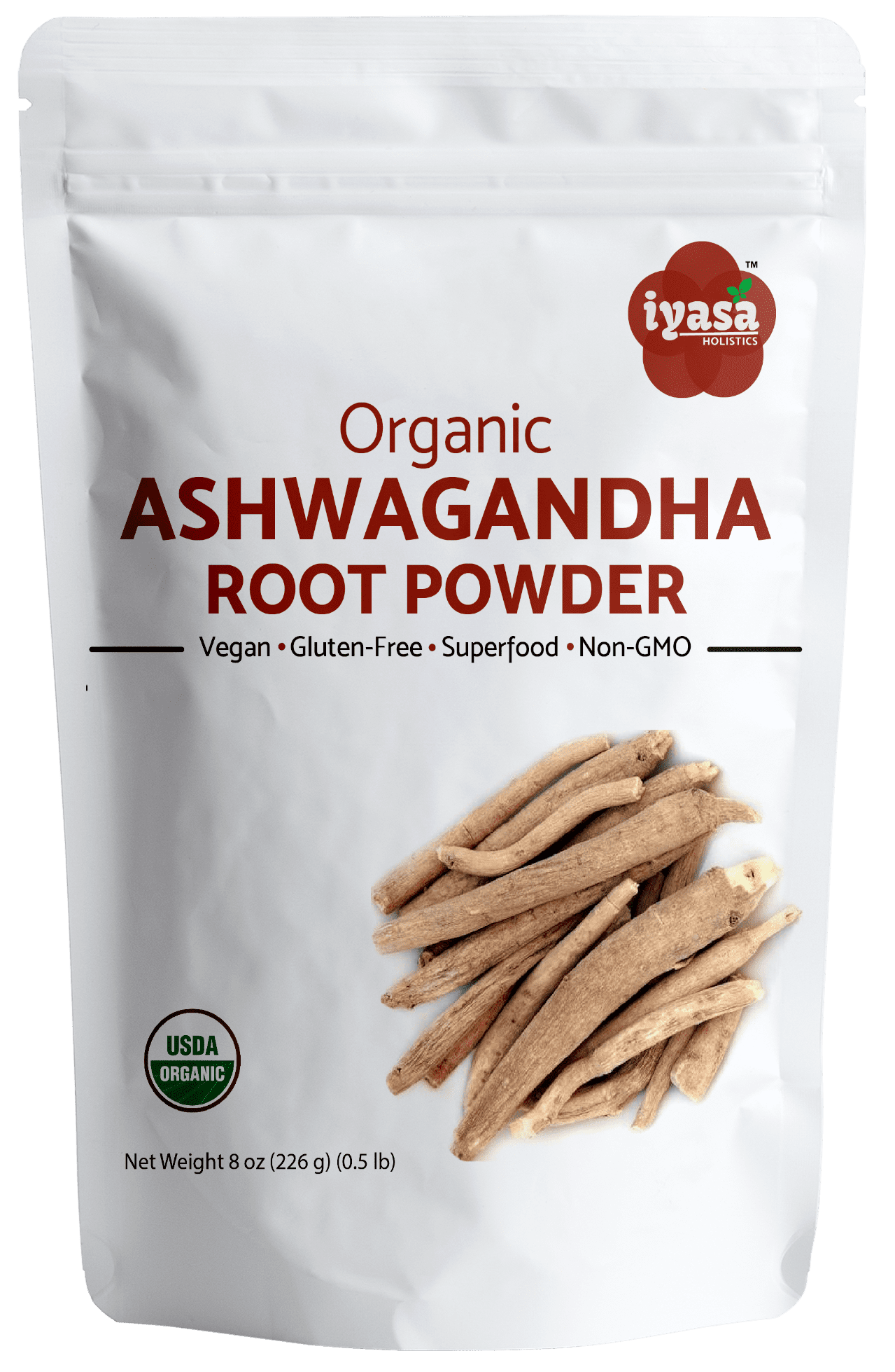 Organic Ashwagandha Root Powder, 8 oz Pack, Boosts Sleep and Energy ...