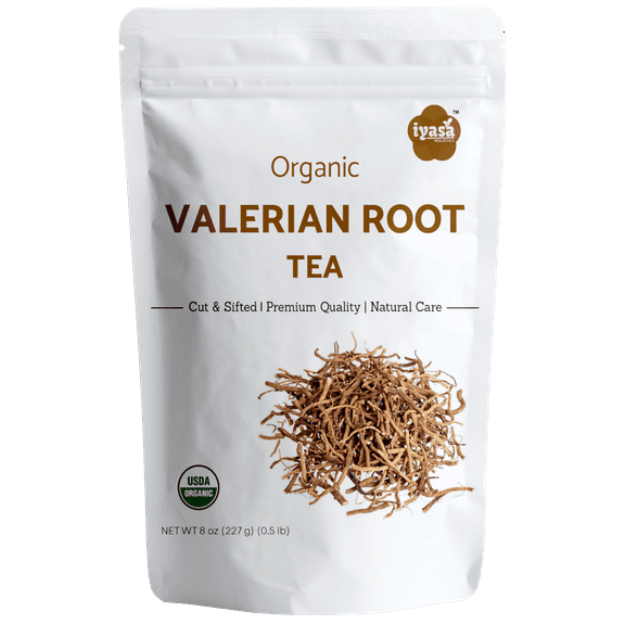 Iyasa Holistics Organic Valerian Root Tea, Caffeine-Free, 8 oz