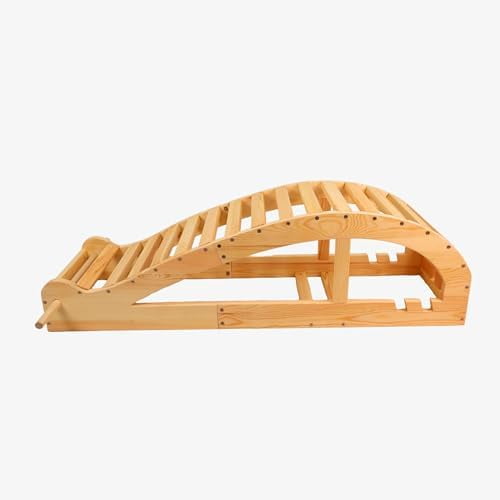 Iyengar Yoga Viparita Dandasana Bench – Wooden Back Bending Bench for ...