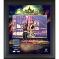 Iyo Sky WWE Framed 15" x 17" 2023 Crown Jewel Collage with a Piece of