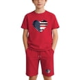 thumbnail image 1 of Iyufng Boys' and Girls' 2 Piece Sets,Summer Independence Day Printed Outfit Sets, 1 of 9