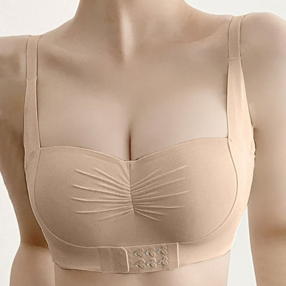 Iyufng Bras for Women Plus Size,Push Up Wireless Bra,Comfortable Without Steel Rings Small Chest Gathered and Auxiliary Breast Bra
