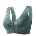 thumbnail image 1 of Iyufng Bras for Women Plus Size,Push Up Wireless Bra Front Closure,Woman Oversized Wireless Bra Glossy Push up Front Button Underwear Bra, 1 of 3