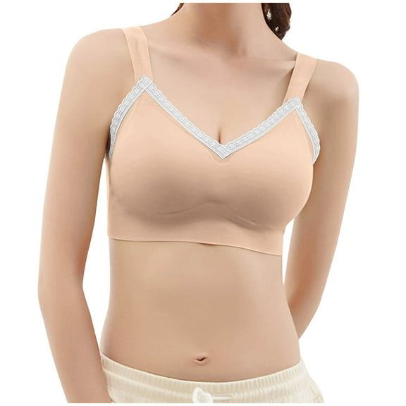 Iyufng Bras for Women Plus Size,Summer Women's Push up Bra,Casual Front Button Shaping Cup Shoulder Strap Underwire Bra Extra-Elastic Wirefree,Womens Bras