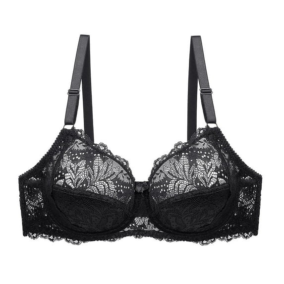 Iyufng Bras for Women Plus Size,Women's Push up Bra,Women's Solid Color Lace Steel Ring Oversized Gathering Underwear Daily Bra,Womens Sexy Lace Bras