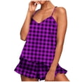 thumbnail image 1 of Iyufng Camisole Pajamas Set,Loungewear Pajamas,Lounge Outfits Sleeveless Fashion Printed Thin Camisole Pajamas Cami Shorts Set Nightwear,Pajama Sets for Women 2 Piece,S-XXL, 1 of 8
