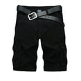 thumbnail image 1 of Iyufng Cargo Shorts for Men,Men's Shorts,Men Casual Solid Fashion Zipper Button Pockets Cropped Cargo Shorts,Mens Shorts, 1 of 3