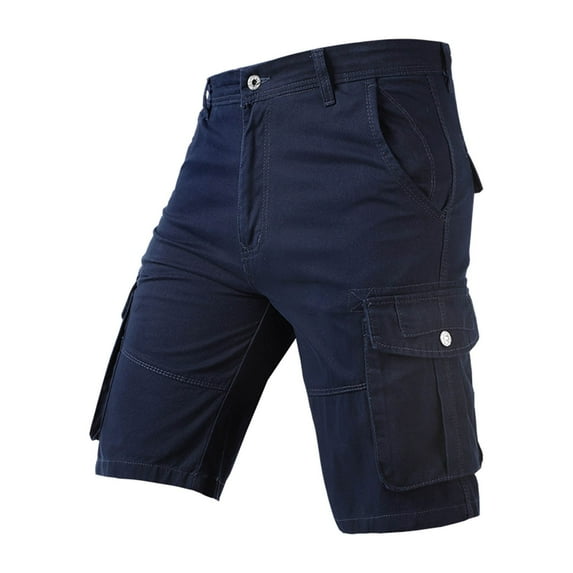 Iyufng Cargo Shorts for Men,Men's Shorts,Men's Fashion Casual Solid Color Cargo Pockets Casual Half Shorts Pants,Mens Shorts