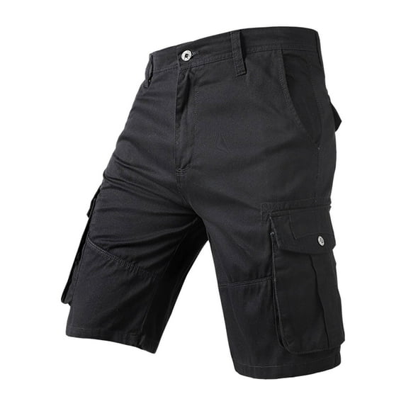 Iyufng Cargo Shorts for Men,Men's Shorts,Men's Fashion Casual Solid Color Cargo Pockets Casual Half Shorts Pants,Mens Shorts