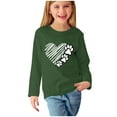 thumbnail image 1 of Iyufng Girls Long Sleeve Shirts Kids Print Crew Neck T-Shirt Casual Tunic Tops, 1 of 5