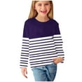 thumbnail image 1 of Iyufng Girls Long Sleeve Shirts Kids Print Crew Neck T-Shirt Casual Tunic Tops, 1 of 6