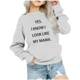 thumbnail image 1 of Iyufng Girls Sweatshirts,Crewneck Graphic Sweatshirt for Girls,Children's Long Sleeved Printed T-shirt Printed Round Neck Short Tops for Boys and Girls Aged 1-12,Teen Girls' Sweatshirts, 1 of 4