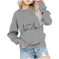 thumbnail image 1 of Iyufng Girls Sweatshirts,Crewneck Graphic Sweatshirt for Girls,Children's Shirt Long Sleeved T-shirt Printed Round Neck Short Tops Boys and Girls Hoodless Sweatshirts,Teen Girls' Sweatshirts, 1 of 4