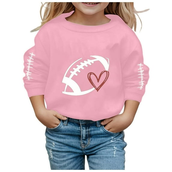 Iyufng Girls Sweatshirts,Crewneck Sweatshirt for Girls,Children's Long Sleeved Graphic Hoodie with Round Neck Short Tops Boys and Girls 1-12 Years,Teen Girls' Sweatshirts