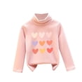 thumbnail image 1 of Iyufng Girls Sweatshirts,Fleece Graphic Cotton Crewneck Pullover Sweatshirt for Girls,Children's Small and Medium-sized Plush Thick Printed High Neck Fashion Tops,Teen Girls Pullover Tops, 1 of 3