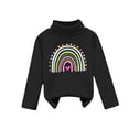 thumbnail image 1 of Iyufng Girls Sweatshirts,Fleece Graphic Cotton Crewneck Pullover Sweatshirt for Girls,Children's Small and Medium-sized Plush Thick Printed High Neck Fashion Tops,Teen Girls Pullover Tops, 1 of 3