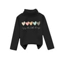 thumbnail image 1 of Iyufng Girls Sweatshirts,Fleece Graphic Cotton Crewneck Pullover Sweatshirt for Girls,Children's Small and Medium-sized Plush Thick Printed High Neck Fashion Tops,Teen Girls Pullover Tops, 1 of 3